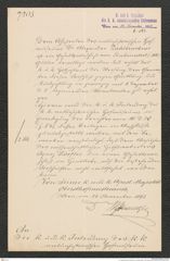k.k. naturhistorisches Hofmuseum, Intendanzakten 1885-1896 (Hauer), Aktenzahl Z.563/1893, Seite 1